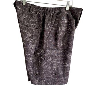 Reel Legends Bonefish Marble Print Board Shorts Pockets Men's Large NEW